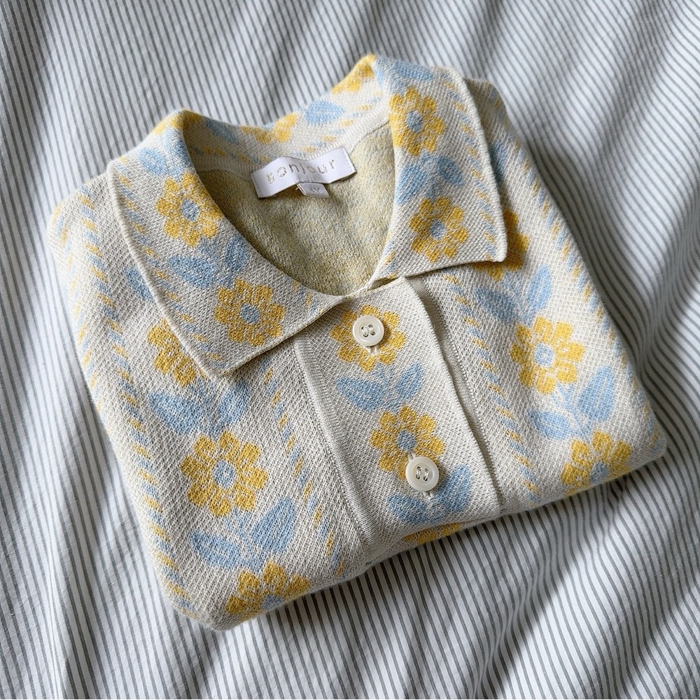 Bonjour Knit Polo Shirt 4y - Picture 4 of 5